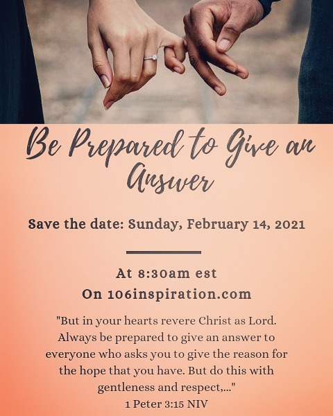 Be Prepared to Give an Answer (Radio&nbsp;version)